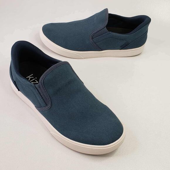 Kizik Venice Sneakers Unisex Blue Slip On Mens 8.5 Women’s Size 10 Wide Shoes - Picture 1 of 9